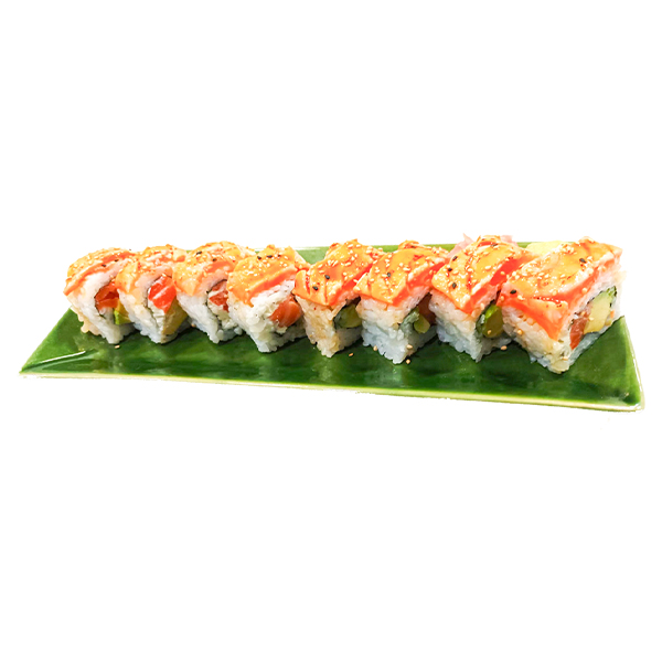 SALMÓN FLAMBEADO ROLL