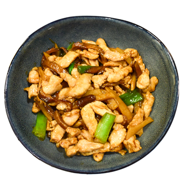 POLLO CON BAMBÚ Y SETAS